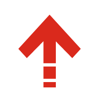 red arrow pointing up